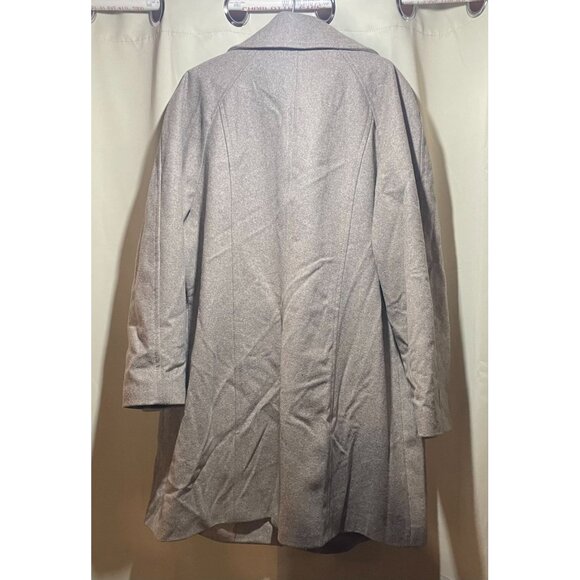 London Fog Womens Wool Blend Gray Coat 1X classic warn - Picture 2 of 7